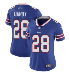 Nike Bills #28 Ronald Darby Royal Blue Team Color Womens Stitched NFL Vapor Untouchable Limited Jersey