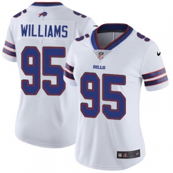 Nike Bills #95 Kyle Williams White Womens Stitched NFL Vapor Untouchable Limited Jersey