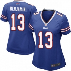 Womens Nike Buffalo Bills 13 Kelvin Benjamin Game Royal Blue Team Color NFL Jersey