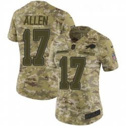 Womens Nike Buffalo Bills 17 Josh Allen Limited Camo 2018 Salute to Service NFL Jersey