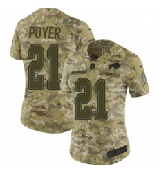 Womens Nike Buffalo Bills 21 Jordan Poyer Limited Camo 2018 Salute to Service NFL Jersey