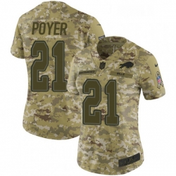 Womens Nike Buffalo Bills 21 Jordan Poyer Limited Camo 2018 Salute to Service NFL Jersey