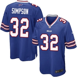 Nike Bills #32 O  J  Simpson Royal Blue Team Color Youth Stitched NFL New Elite Jersey