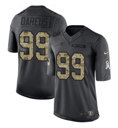 Nike Bills #99 Marcell Dareus Black Youth Stitched NFL Limited 2016 Salute to Service Jersey