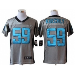 Nike Carolina Panthers 59 Kuechly Grey Elite Shadow NFL Jersey