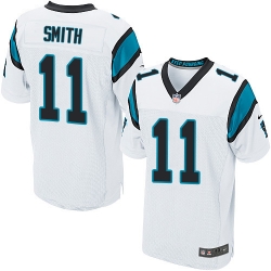 Nike Panthers #11 Torrey Smith White Mens Stitched NFL Elite Jersey