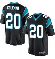 Nike Panthers #20 Kurt Coleman Black Team Color Mens Stitched NFL Elite Jersey