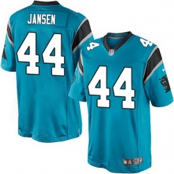 Nike Panthers #44 J.J. Jansen BlueTeam Color Mens Stitched NFL Elite Jersey