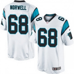 Nike Panthers #68 Andrew Norwell White Team Color Mens Stitched NFL Elite Jersey