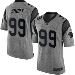 Nike Panthers #99 Kawann Short Gray Mens Stitched NFL Limited Gridiron Gray Jersey