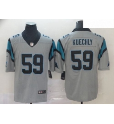 Panthers 59 Luke Kuechly Silver Men Stitched Football Limited Inverted Legend Jersey