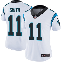 Nike Panthers #11 Torrey Smith White Womens Stitched NFL Vapor Untouchable Limited Jersey