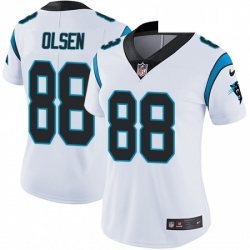 Womens Nike Carolina Panthers 88 Greg Olsen White Vapor Untouchable Limited Player NFL Jersey