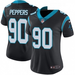 Womens Nike Carolina Panthers 90 Julius Peppers Elite Black Team Color NFL Jersey