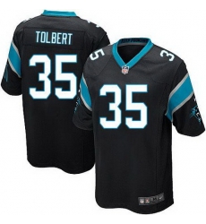 Nike Panthers #35 Mike Tolbert Black Team Color Youth Stitched NFL Elite Jersey