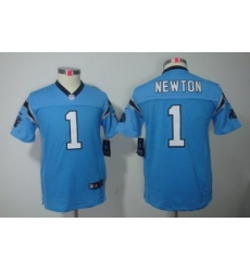 Youth Nike Carolina Panthers #1 Newton Blue Color[Youth Limited Jerseys]