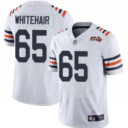 Bears 65 Cody Whitehair White Alternate Men Stitched Football Vapor Untouchable Limited 100th Season Jersey