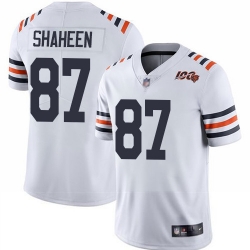 Bears 87 Adam Shaheen White Alternate Men Stitched Football Vapor Untouchable Limited 100th Season Jersey