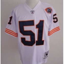 Chicago Bears 51 BUTKUS white mitchellandness Big Number