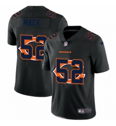 Chicago Bears 52 Khalil Mack Men Nike Team Logo Dual Overlap Limited NFL Jersey Black