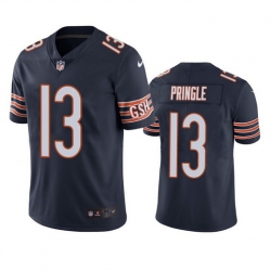 Men Chicago Bears 13 Byron Pringle Navy Vapor Untouchable Limited Stitched Football Jersey