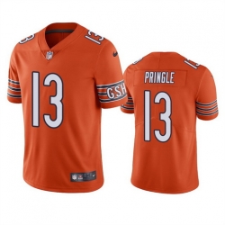 Men Chicago Bears 13 Byron Pringle Orange Vapor Untouchable Limited Stitched Football Jersey