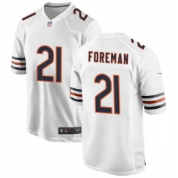 Men Chicago Bears 21 D 27Onta Foreman White Stitched Game Football Jersey