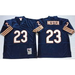 Men Chicago Bears 23 Devin Hester Navy M&N Throwback Jersey