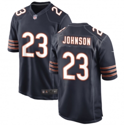 Men Chicago Bears 23 Roschon Johnson Navy Stitched Game Jersey