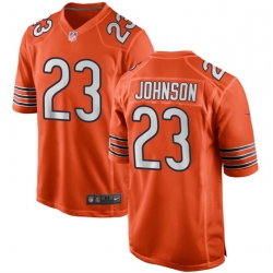 Men Chicago Bears 23 Roschon Johnson Orange Stitched Game Jersey