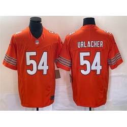 Men Chicago Bears 54 Brian Urlacher Orange 2023 F U S E  Vapor Untouchable Limited Stitched Football Jersey