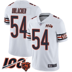 Men Chicago Bears 54 Brian Urlacher White Vapor Untouchable Limited Player 100th Season Football Jersey 