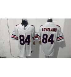 Men Chicago Bears 84 Colston Loveland White 2026 F U S E Vapor Untouchable Limited Stitched Football Jersey Men Chicago Bears 84 Colston Loveland White 2026 F U S E Vapor Untouchable Limited Stitched Football Jersey