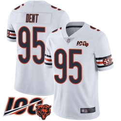 Men Chicago Bears 95 Richard Dent White Vapor Untouchable Limited Player 100th Season Football Jersey