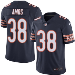 Men Nike Bears #38 Adrian Amos Navy Blue Team Color Stitched NFL Vapor Untouchable Limited Jersey