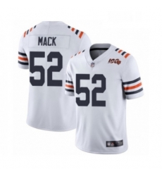 Mens Chicago Bears 52 Khalil Mack White 100th Season Limited Football Jersey