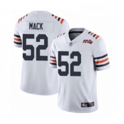 Mens Chicago Bears 52 Khalil Mack White 100th Season Limited Football Jersey