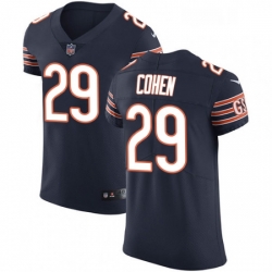 Mens Nike Chicago Bears 29 Tarik Cohen Navy Blue Team Color Vapor Untouchable Elite Player NFL Jersey