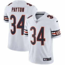 Mens Nike Chicago Bears 34 Walter Payton White Vapor Untouchable Limited Player NFL Jersey