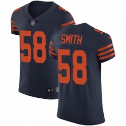 Mens Nike Chicago Bears 58 Roquan Smith Navy Blue Alternate Vapor Untouchable Elite Player NFL Jersey