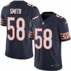 Mens Nike Chicago Bears 58 Roquan Smith Navy Blue Team Color Vapor Untouchable Limited Player NFL Jersey