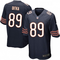 Mens Nike Chicago Bears 89 Mike Ditka Game Navy Blue Team Color NFL Jersey