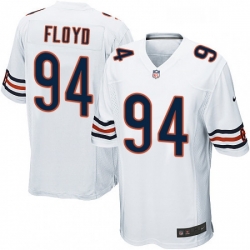 Mens Nike Chicago Bears 94 Leonard Floyd Game White NFL Jersey