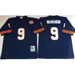 Mitchell Ness Bears #9 Robbie Gould Navy Blue Throwback Mens Stitched NFL Jerseys