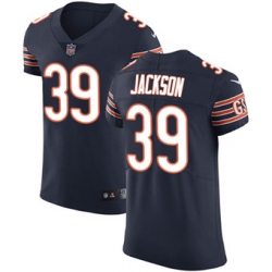 Nike Bears #39 Eddie Jackson Navy Blue Team Color Mens Stitched NFL Vapor Untouchable Elite Jersey