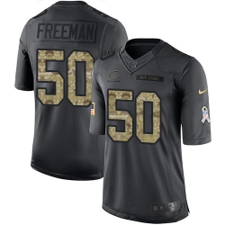 Nike Bears #50 Jerrell Freeman Black Mens Stitched NFL Limited 2016 Salute to Service Jersey