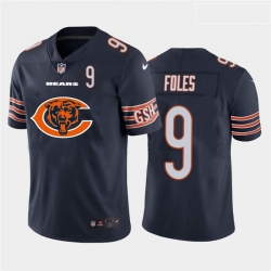 Nike Bears 9 Nick Foles Navy Team Big Logo Number Vapor Untouchable Limited Jersey