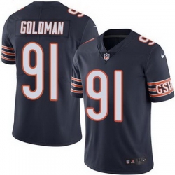 Nike Bears #91 Eddie Goldman Navy Blue Team Color Mens Stitched NFL Vapor Untouchable Limited Jersey