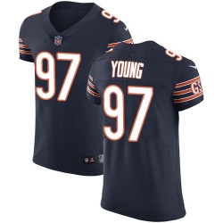 Nike Bears #97 Willie Young Navy Blue Team Color Mens Stitched NFL Vapor Untouchable Elite Jersey