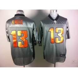 Nike Chicago Bears 13 Johnny Knox Grey Elite Shadow NFL Jersey